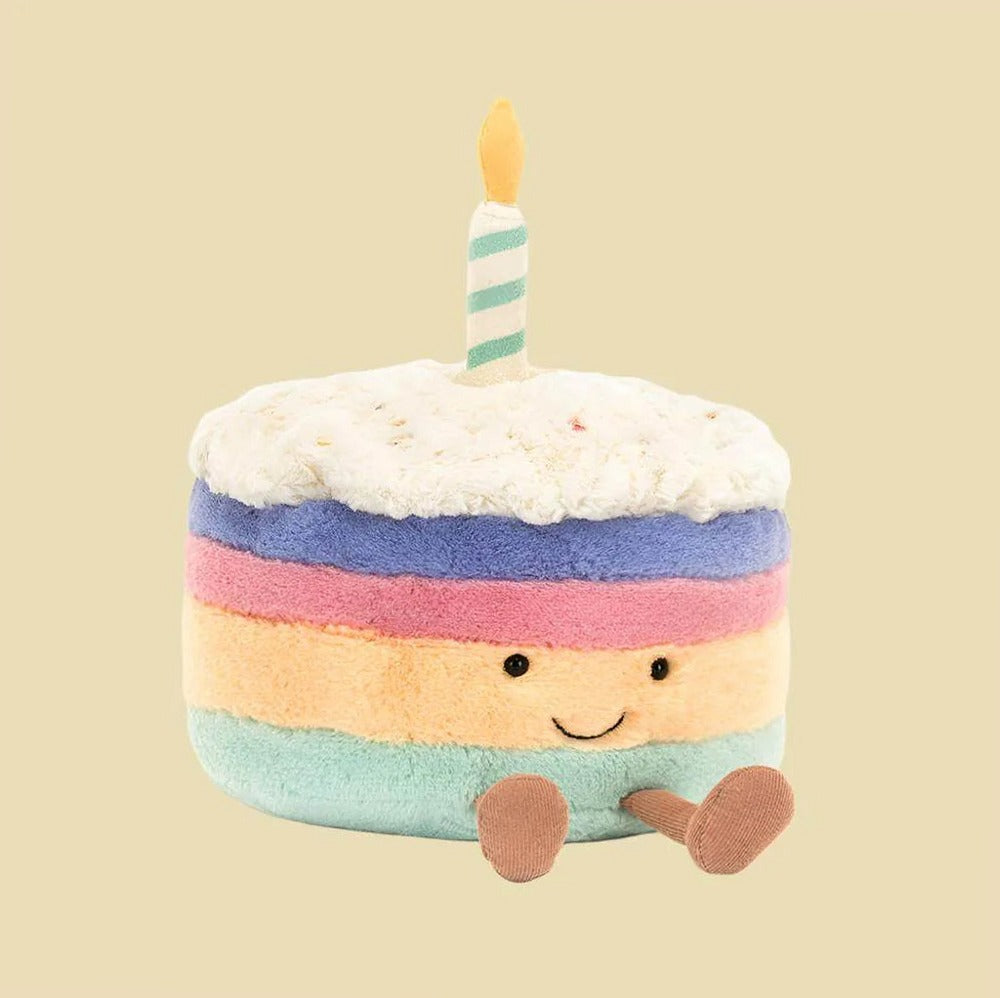 Amuseables Rainbow Birthday Cake — front view