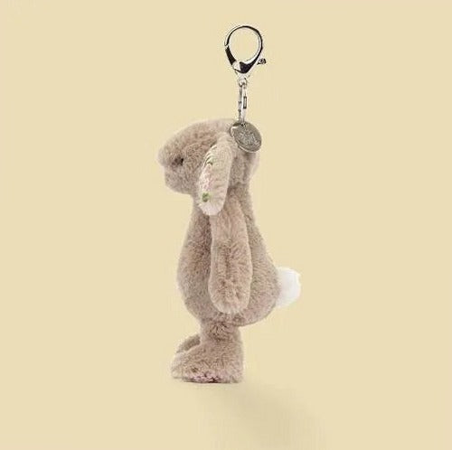 Blossom Beige Bunny 'Petal' Bag Charm — gallery view 2