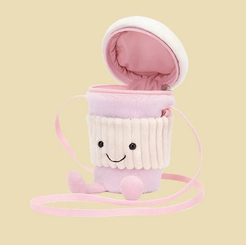 Amuseables Coffee-To-Go Pink Bag — gallery view 2