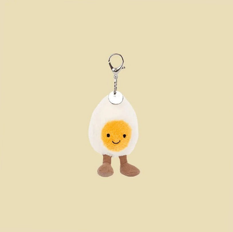 Amuseables Happy Boiled Egg Bag Charm — front view