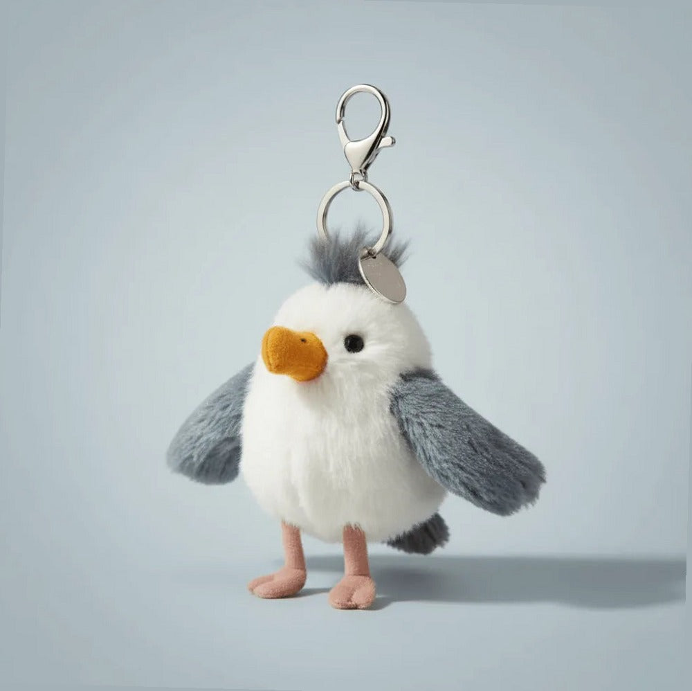 Chip Seagull Bag Charm — front view