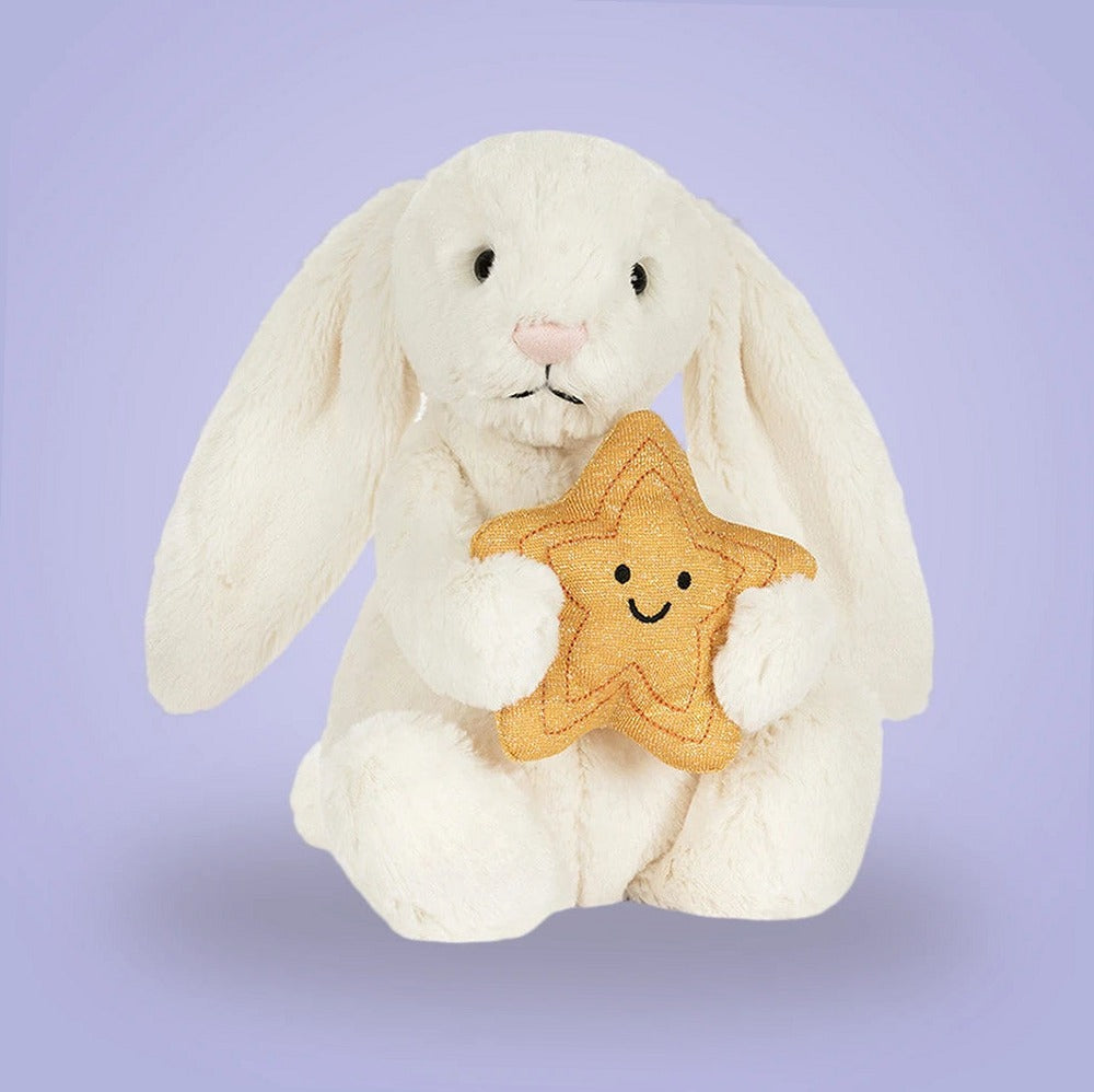 Cream Bunny with Star — front view