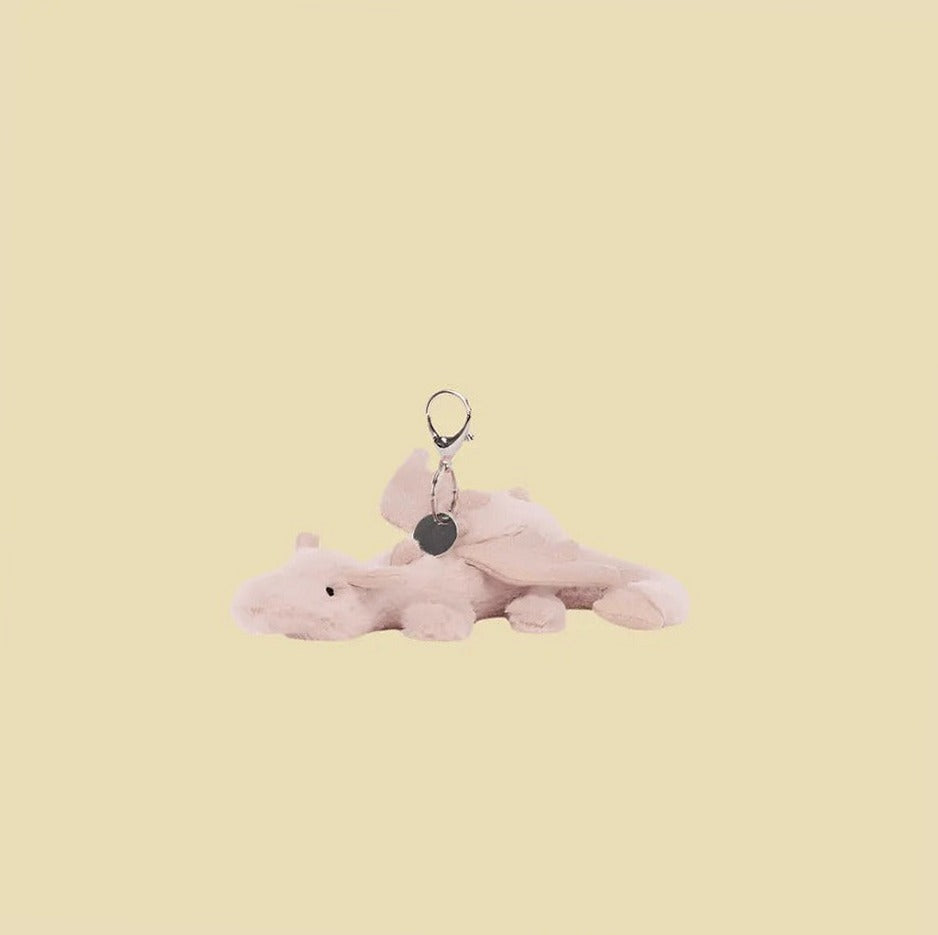 Rose Dragon Bag Charm — front view