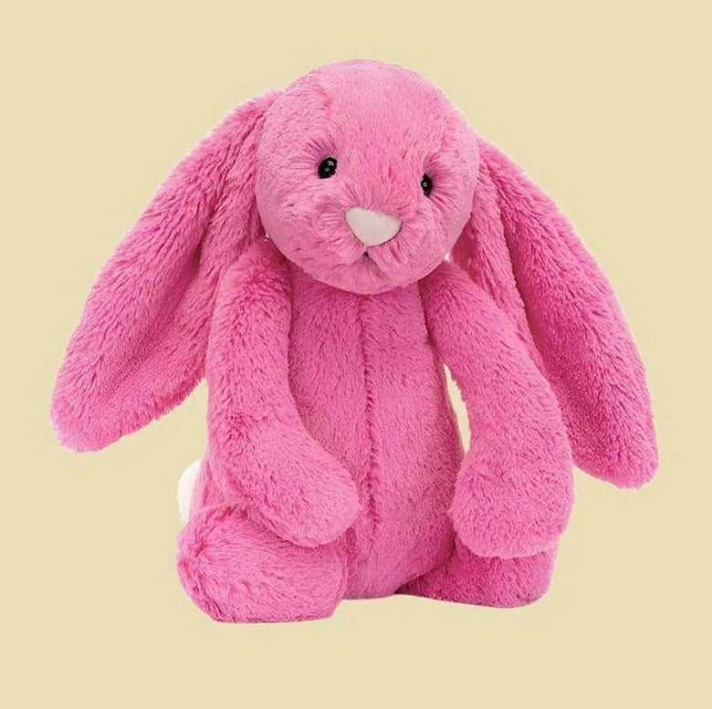 Bashful Hot Pink Bunny — front view