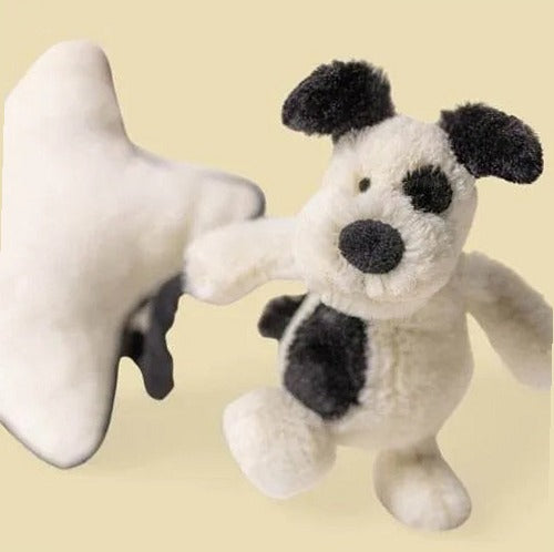 Bashful Black & Cream Puppy Musical Pull — gallery view 4
