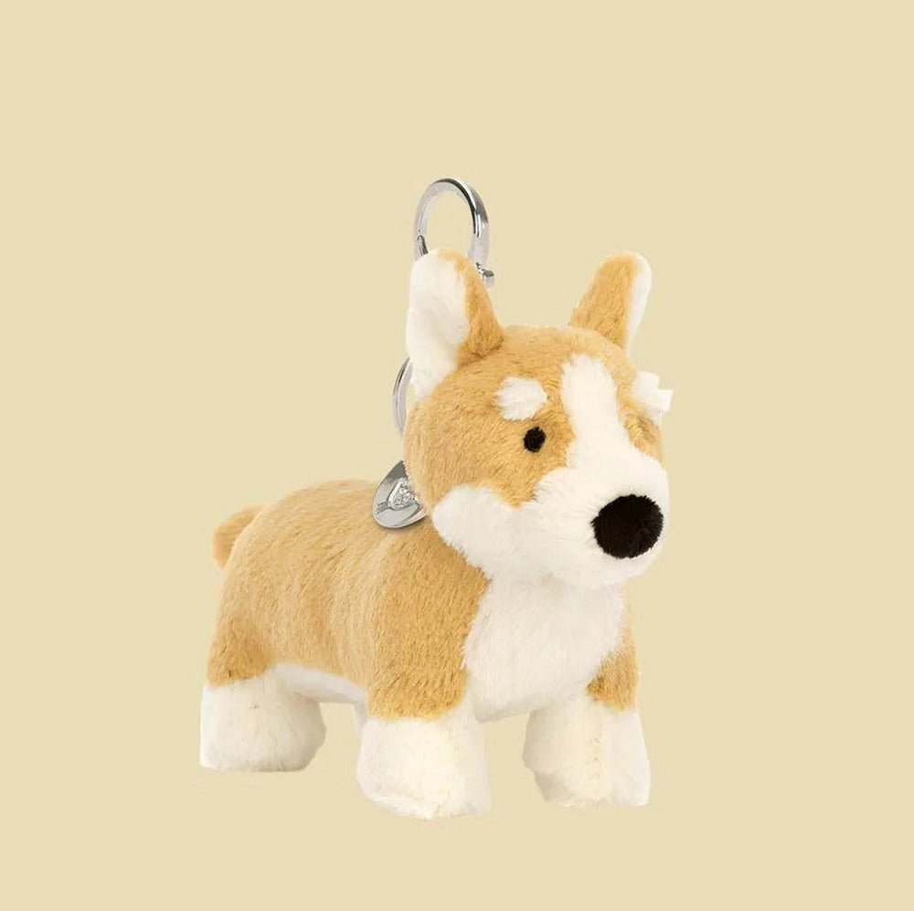 Betty Corgi Bag Charm — front view