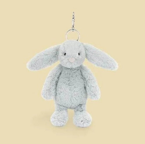 Bashful Silver Bunny Bag Charm — gallery view 4