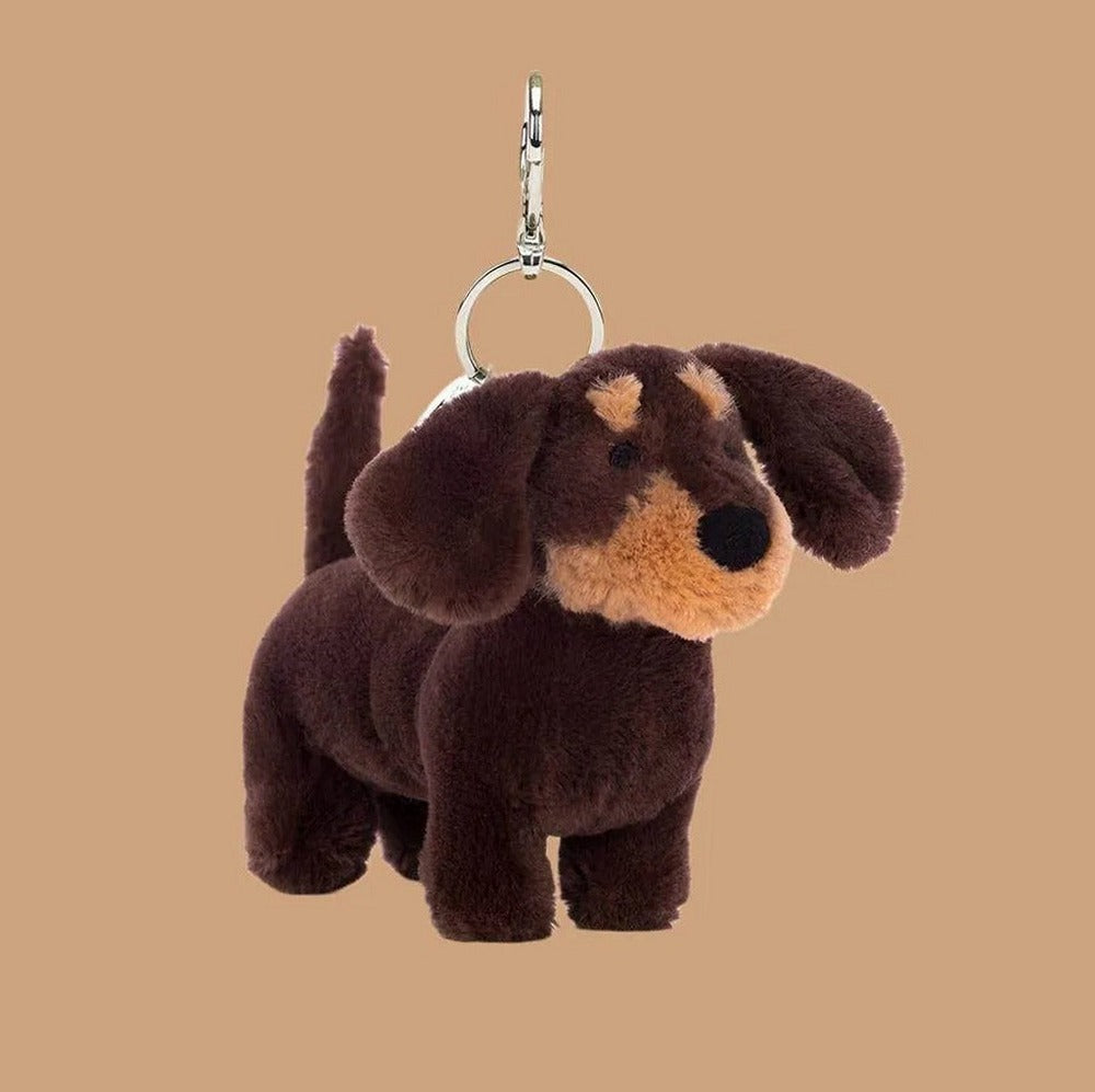Otto Sausage Dog Bag Charm — front view